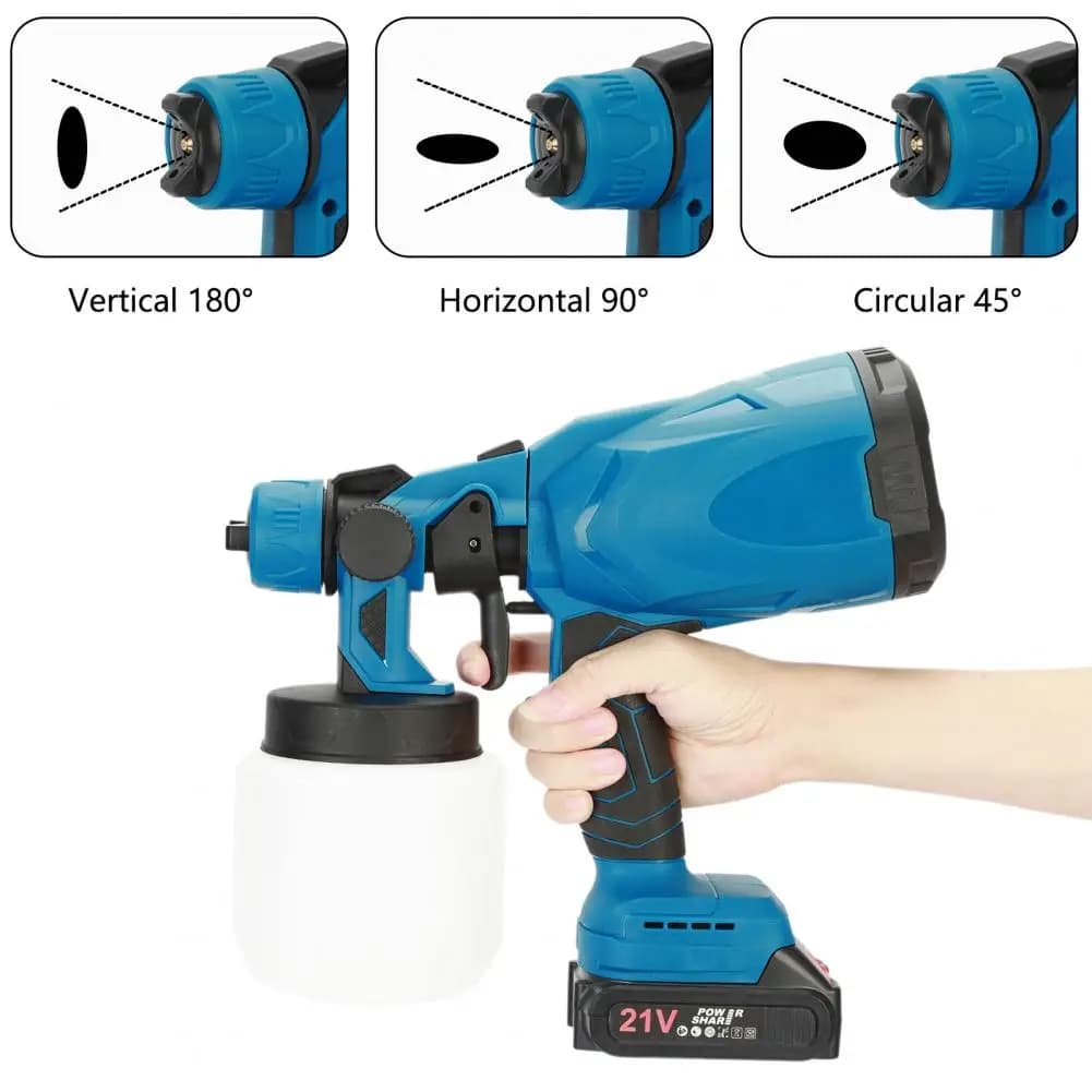 Mini Paint Sprayer Long-Spray Distance 3 Spray Patterns, Rechargeable Multipurpose Electric Handheld Paint Sprayer Machine Set