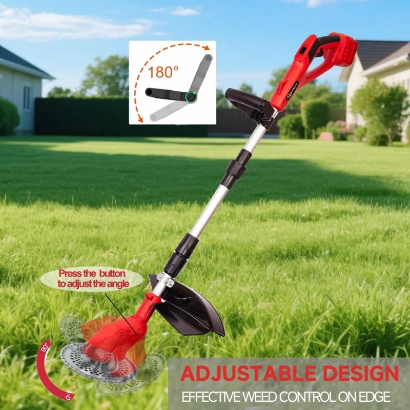 For Milwaukee M18 Cordless Lawn Mower Brushless Adjustable Length Angle Grass Trimmer Telescopic for Yard Pruning Power Tool