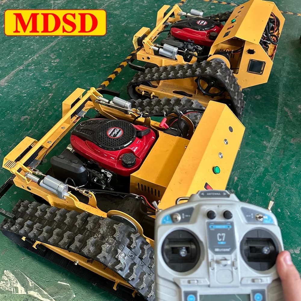 Remote Control Lawn Mower GPS Navigation Robot Grass Cutter Slope-Climbing Waterproof Lawn Mower for Large Yard Golf Course